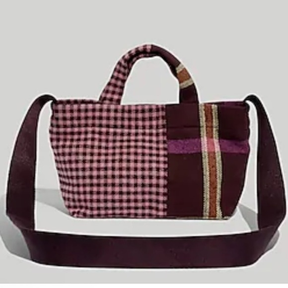 Madewell mixed plaid mini Crossbody Bag 51133 - Picture 1 of 11